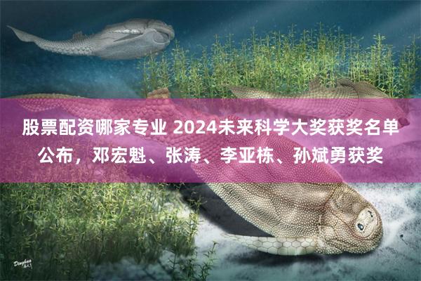 股票配资哪家专业 2024未来科学大奖获奖名单公布，邓宏魁、