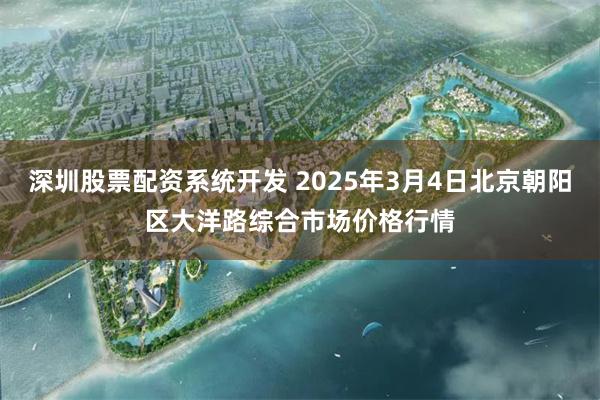 深圳股票配资系统开发 2025年3月4日北京朝阳区大洋路综合