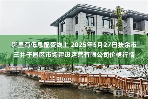 哪里有低息配资线上 2025年5月27日扶余市三井子园区市场